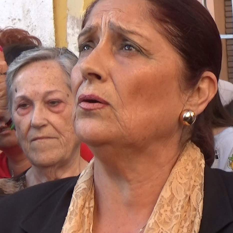 2017 Antonia Lopez al cristo del Mar saeta por carceleras