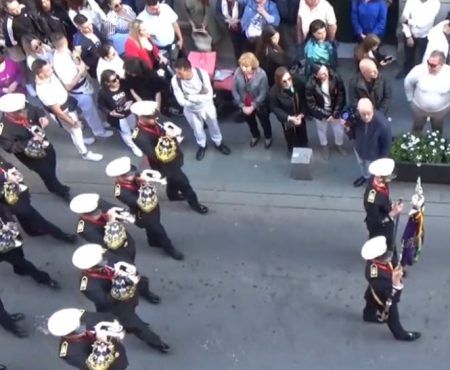 Banda de Vélez Málaga acompañando al Misterio de la Cofradía de la Estrella | 2023